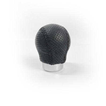 Round black leather gear knob | OCC Motorsport
