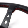 VOLANTE DESPLAZADO MOD. TRACK VINILO CARBON LOOK BRAZOS NEGROS OCC MOTORSPORT