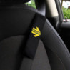 SET ALMOHADILLAS MOMO CINTURON COCHE NEGRO/AMARILLO
