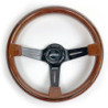 Semi-displaced steering wheel wood black arms | OCC Sport