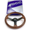 VOLANTE SEMIDESPLAZADO MOD. CLASSIC MADERA BRAZOS NEGROS OCC MOTORSPORT