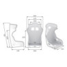 HTC ONE SEAT TALLA M FIA 8862-2009 BRACKETS NOT INCLUDED