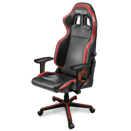 ICON SILLA GAMING/OFICINA  NEGRO/ROJO