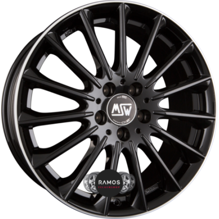 RIM MSW MSW 30 7,5x18 ET40 5x112 73 GLOSSY BLACK+DIAMOND LIP