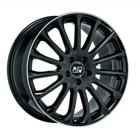 LLANTA MSW MSW 30 8,5x18 ET48 5x112 73 NEGRO BRILLANTE+DIAMOND LIP