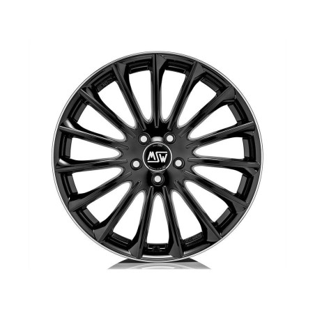 LLANTA MSW MSW 30 9,5x19 ET22 5x112 73 NEGRO BRILLANTE+DIAMOND LIP
