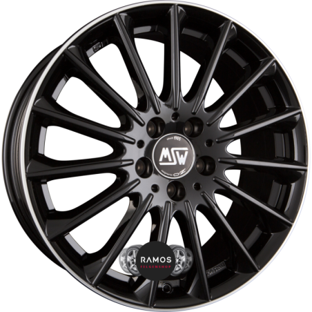 MSW Wheel MSW 30 7.5x18 ET45 5x114.30 73 Glossy Black+Diamant Lip