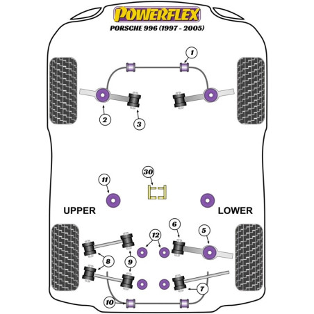 TRASERO BARRA ESTABILIZADORA SILENTBLOCK 22MM