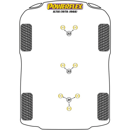 CAJA DE CAMBIOS MONTAJE SILENTBLOCK KIT OF 2